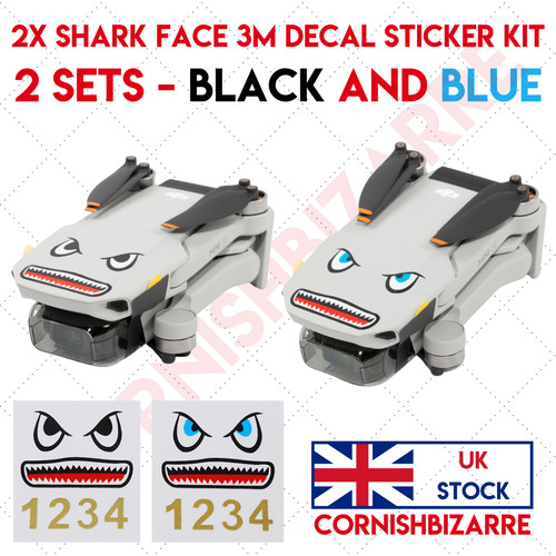 Shark face decal sticker - shark,